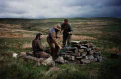Descending a shaft above Brownley Hill Mine Descending a shaft above Brownley Hill Mine