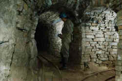 A junction in Small Cleugh Mine