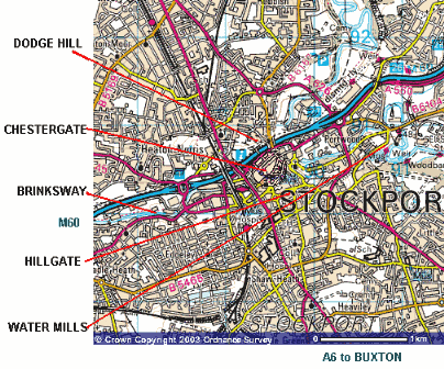 Map of Stockport