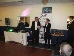 2017: Rob receives an award from Tom 2017: Rob receives an award from Tom